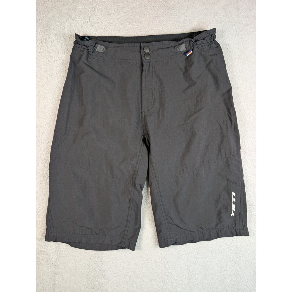Yeti Cycles Mens Mountain Bike Shorts Gray Size Large MTB Trail Biking
